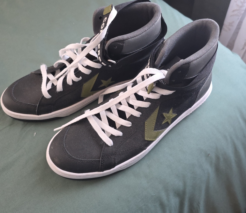 Converse Black and Olive Star Sneakers